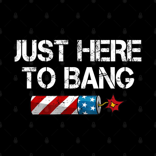 Funny Fourth of July 4th of July I'm Just Here To Bang by busines_night