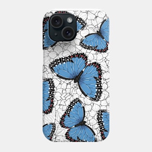 Blue morpho butterfly 3 Phone Case