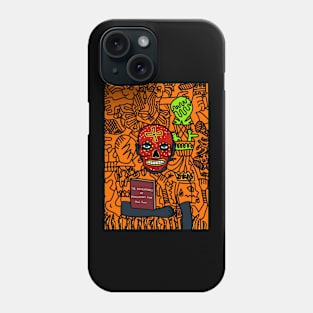 Unique MaleMask Digital Collectible with MexicanEye Color and BlueSkin on TeePublic Phone Case