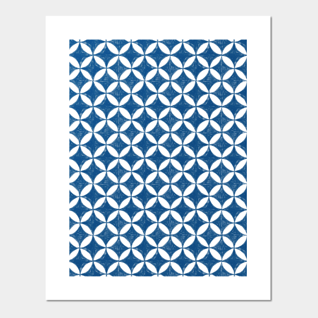 Discover Owen Jones - Chinese 40 - classic blue - Geometric - Posters and Art Prints