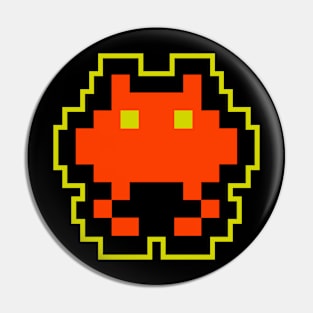 Red Alien 8 Bit Pin