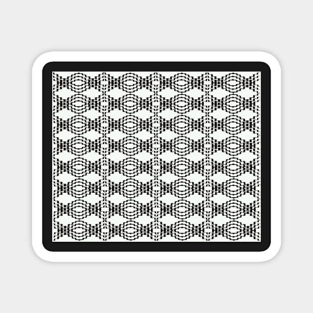 Black and white Magnet by Almanzart