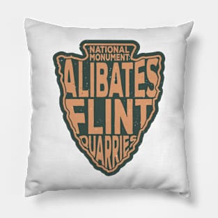 Alibates Flint Quarries National Monument name arrowhead Pillow