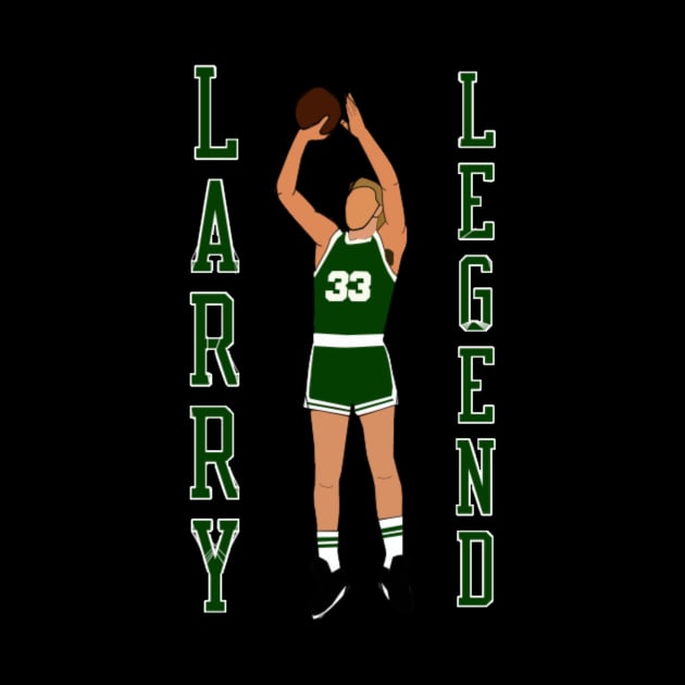 Larry Bird Larry Legend - Boston Celtics by IveyEricssonArt