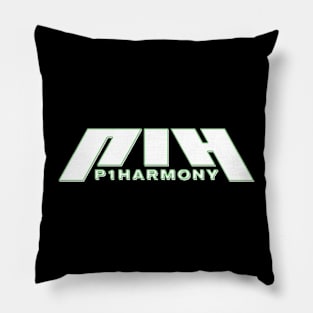 P1HARMONY Retro Retro Glow (Green and White) Pillow