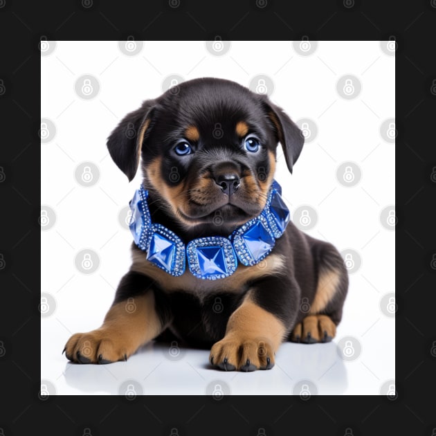 Jewelled Rottie Puppy by Enchanted Reverie