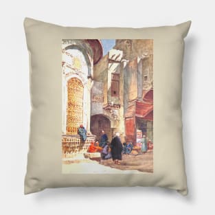 The Sebil Near The Gate of Zuweyla in Egypt Pillow