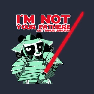 Tanuki I´m not your father red T-Shirt