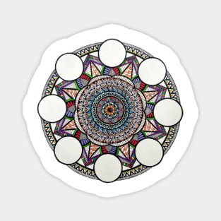 Rainbow Mandala Magnet