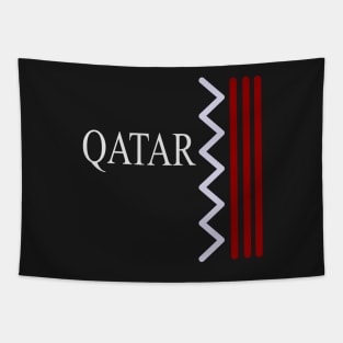 QATAR FLAG ART design Tapestry