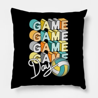 Game Day Volleyball Artwork Pillow