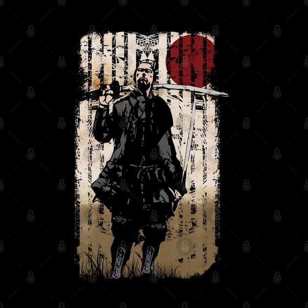 Samurai Japanese Art Style Manga Bushido by RK Design