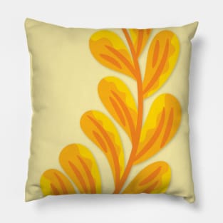 Orange Flower Pillow