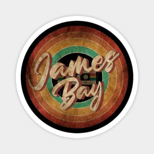 James Bay Vintage Circle Art Magnet