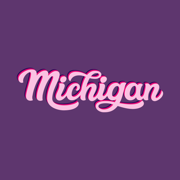 Michigan Pink by Benser Creative