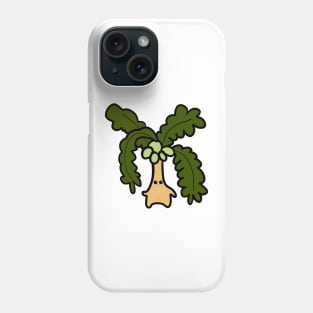 Cute coconut tree monster Phone Case