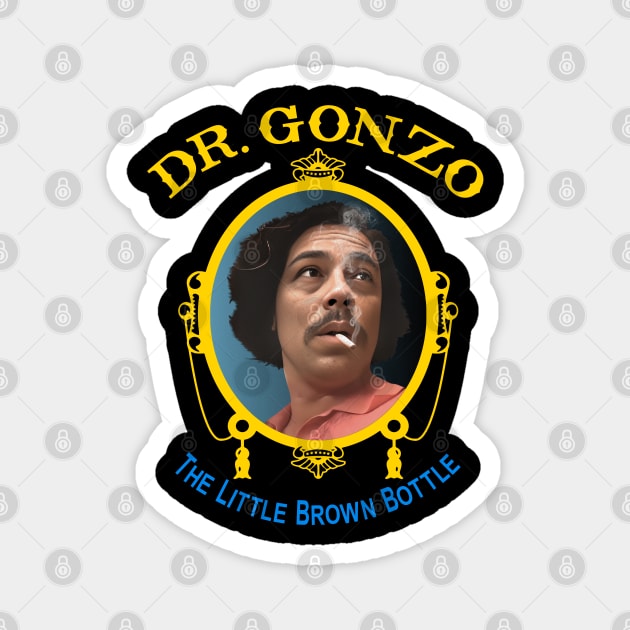 Dr. Gonzo 'The Little Brown Bottle' Magnet by darklordpug