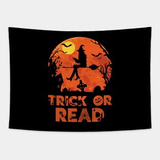 Trick or Read Halloween Reading Lover Tapestry