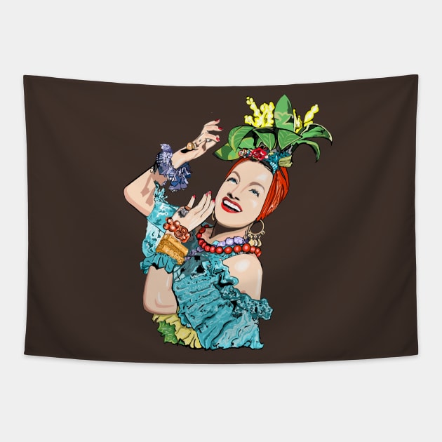 Carmen Miranda in Technicolor Tapestry by FanboyMuseum