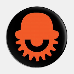 Clockwork orange graphic logo Pin