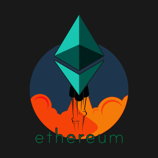 Rocket to The Moon : Ethereum Edition by CryptoTextile