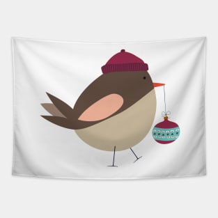 Little Christmas Bird Tapestry