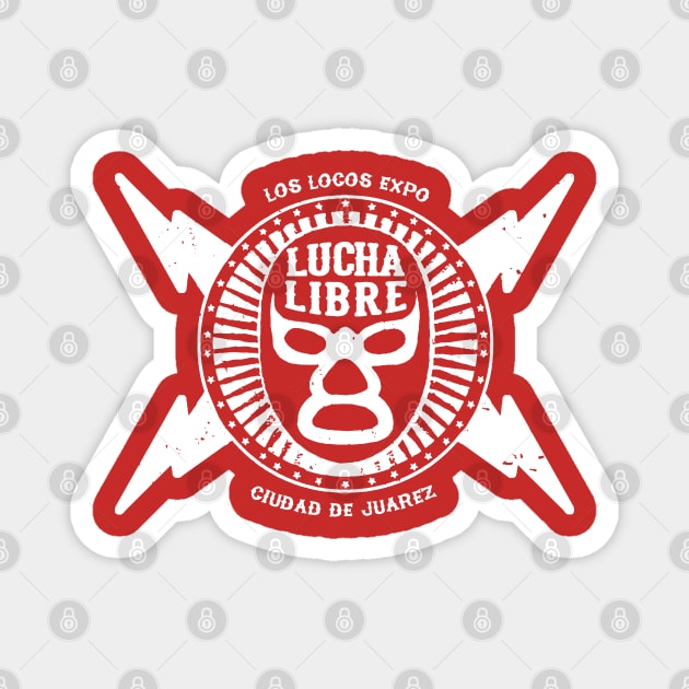 lucha libre mask Magnet by light nightmare