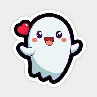 Friendly Kawaii Ghost Magnet