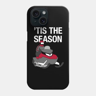 Snowmobile Season (red) Phone Case