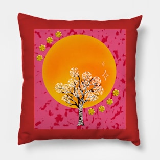 Prosperous Sun Diamond Tree Pillow