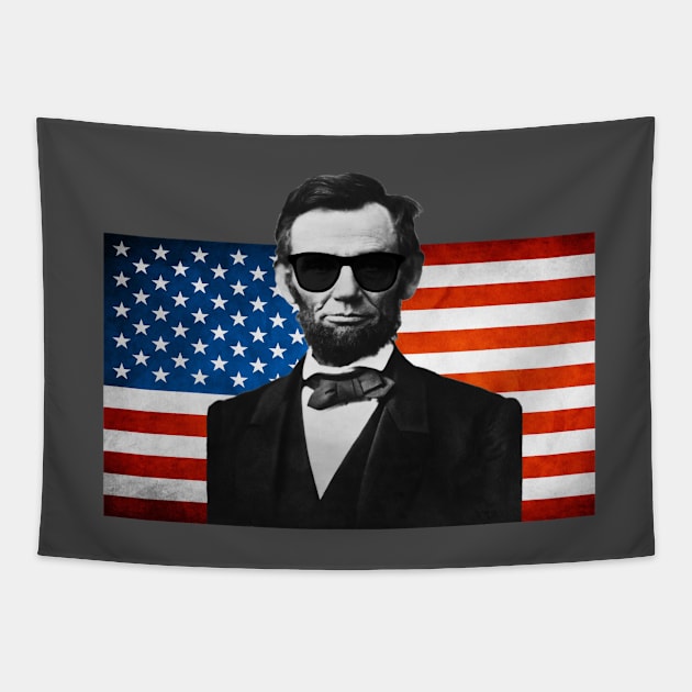 Abroham Lincoln Independence Day Shirt Tapestry by The Tee Shop