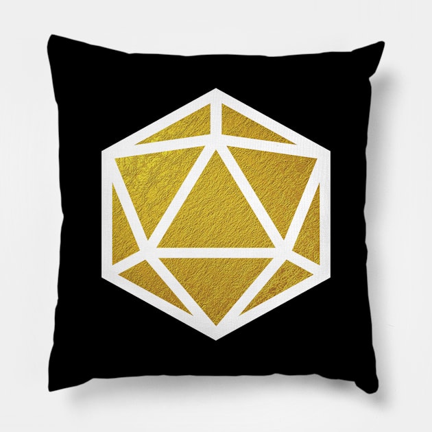 D20 Decal Badge - Coinage Pillow by aaallsmiles
