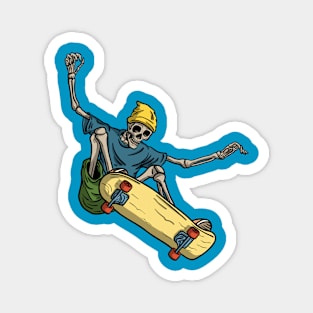 Skateboarding skeleton Magnet