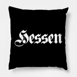 Hessen (Hesse) written with gothic font Pillow