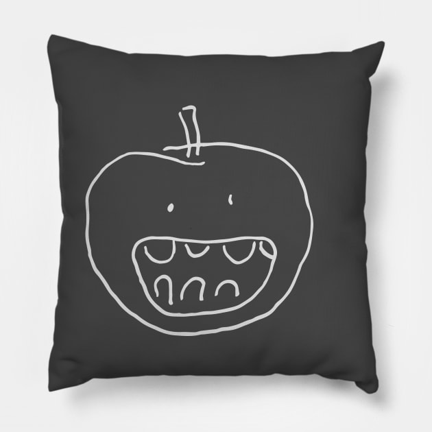 i bite back - noodle tee Pillow by noodletee