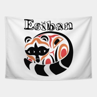 Indigenous Raccoon (Esiban) Tapestry