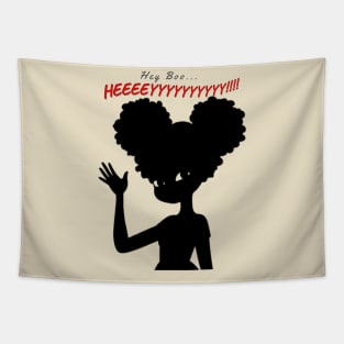 Hey Girl Hey - Silhouette Tapestry