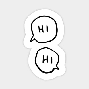 Heartstopper HI speech bubbles Magnet