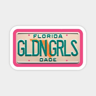 Golden Girls Miami Dade License Plate Magnet