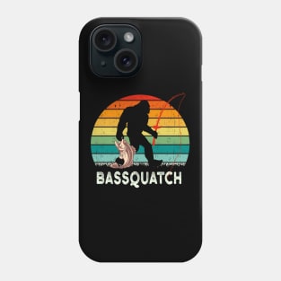 Bass Quatch Angler Fish Vintage Gift Phone Case