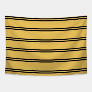 Yellow and Black House Color Stripes Tapestry