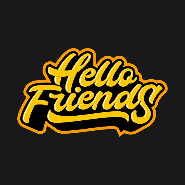 hello friend typography design by dwikiyosi1