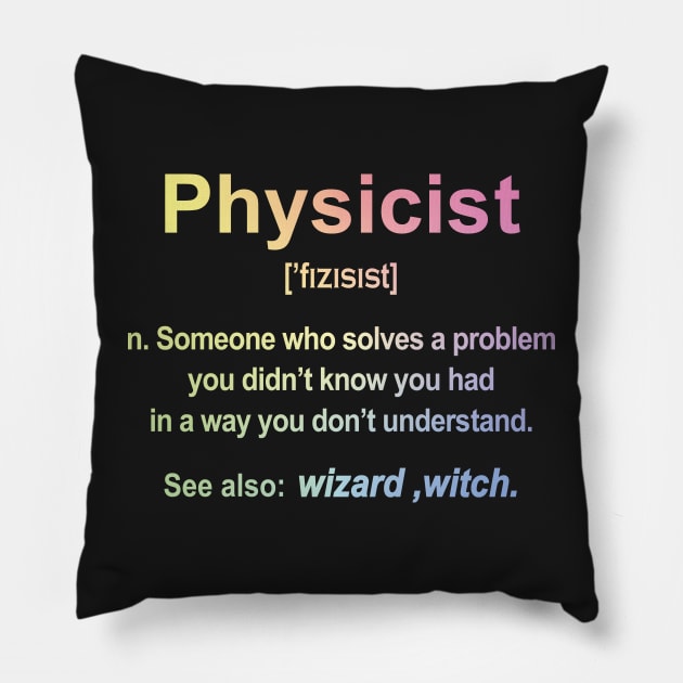 Physicist B Pillow by ScienceCorner