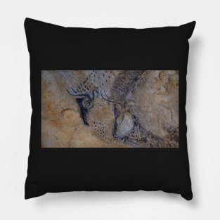 French Pyrenees Cave Paintings Pillow