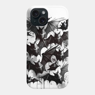 Flock of Bats Gothic Vampire Art Phone Case