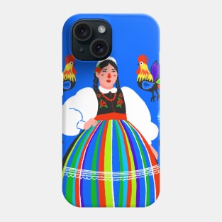 Folk girl Lowiczanka Phone Case