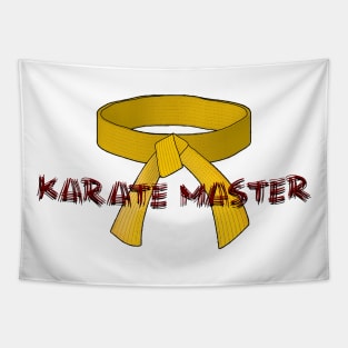 Yellow Belt Karate Master Tapestry