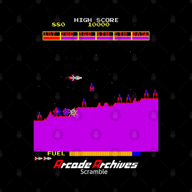 Mod.8 Arcade Scramble Space Invader Video Game by parashop