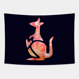 Kangaroo Watercolor Tapestry