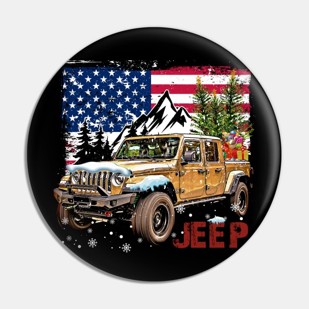 Jeep Gladiator JT series American Flag JEEP Pin by ElenaBerryDesigns